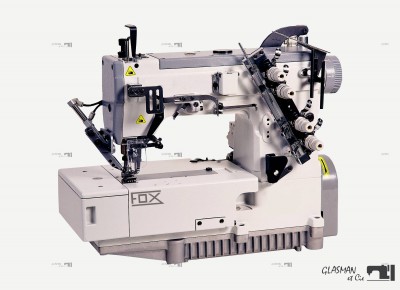 Machine à recouvrement supérieur et inférieur avec couteau raseur FOX 2603 UTC